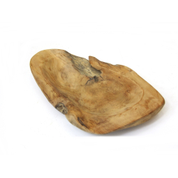 Misa z drewna tekowego surowa 24x14cm